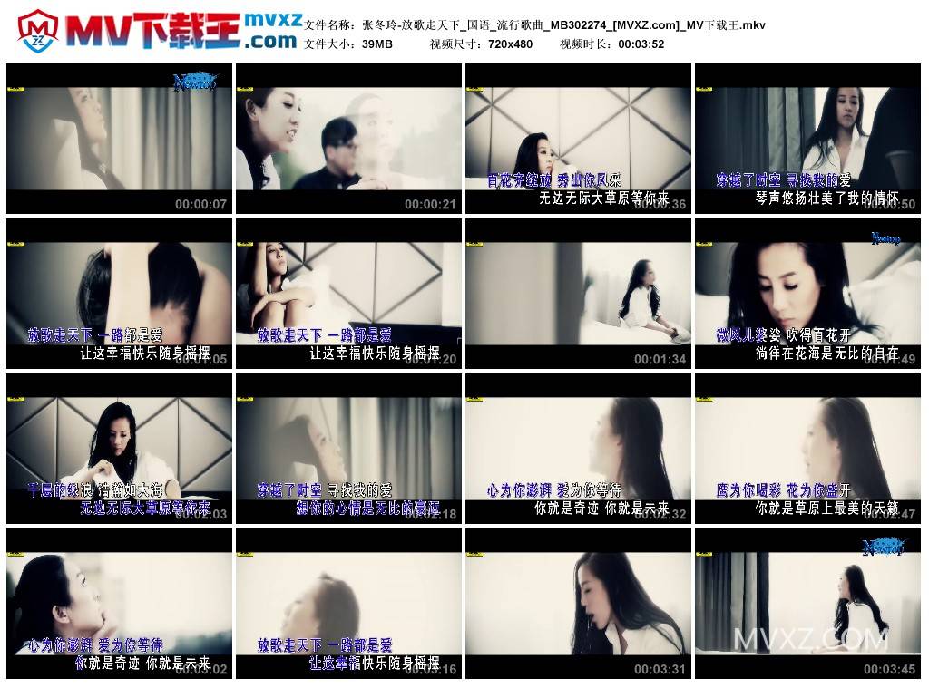 张冬玲-放歌走天下_国语_流行歌曲_MB302274